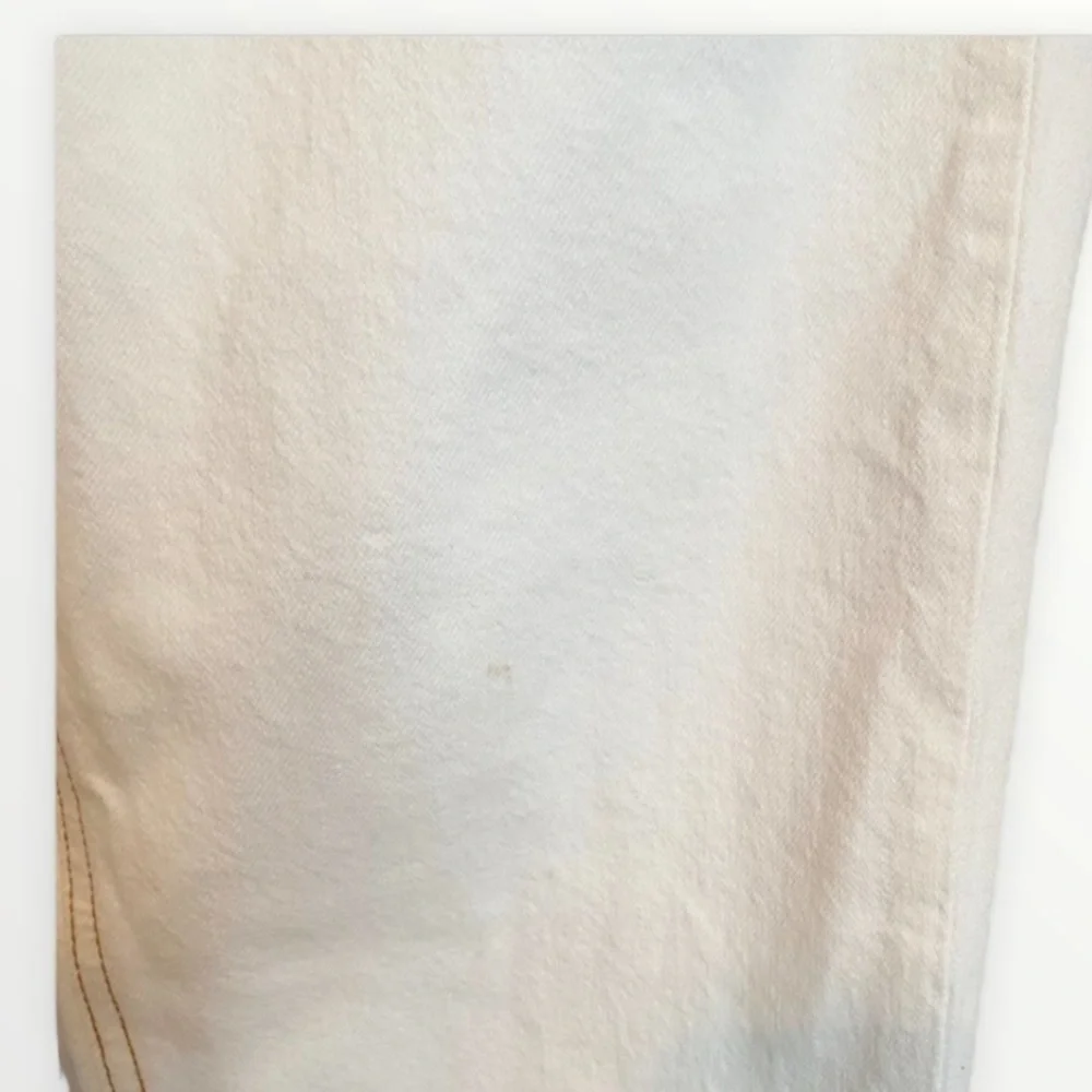 GRLFRND Revolve Helena Super High Rise Straight Leg Jeans Cream White 29
